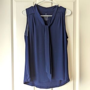 Mixed media work blouse